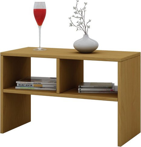 VCM Beistelltisch Nachto in Braun mit lackierter Oberfläche, B/T/H: 40 x 60 x 45 cm - Bild 1