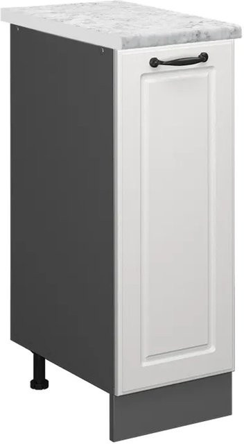Vicco Apothekerunterschrank R-Line Medizinschrank Landhaus Stil Weiß B: 30 cm, H: 81,6 cm, T: 46 cm - Bild 1