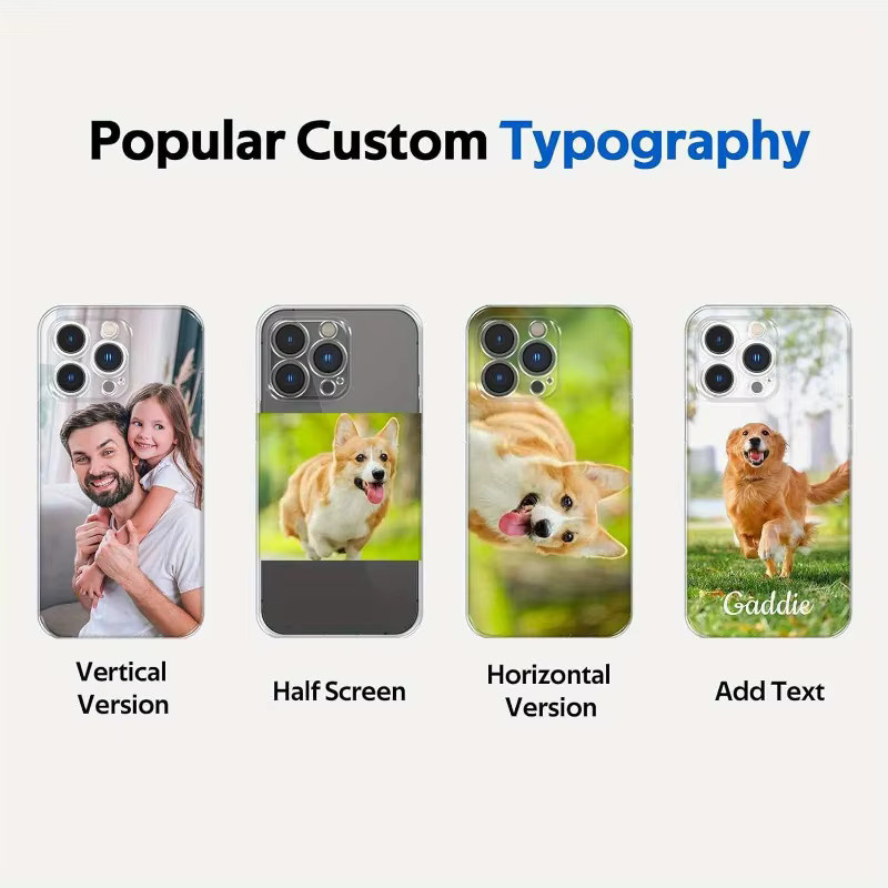 Individuelles DIY Foto Soft Case für iPhone 17 16 15 14 13 12 11 Pro Max Mini SE XS X XR 7 8 Plus personalisierte TPU Handyhülle transparent - Bild 3