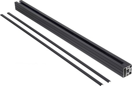 Floraworld Aluminium Pfosten für Steckzaun-System zum Einbetonieren, anthrazit, Höhe: 180 cm, B/T: 6,8 x 6,8 cm - Bild 3