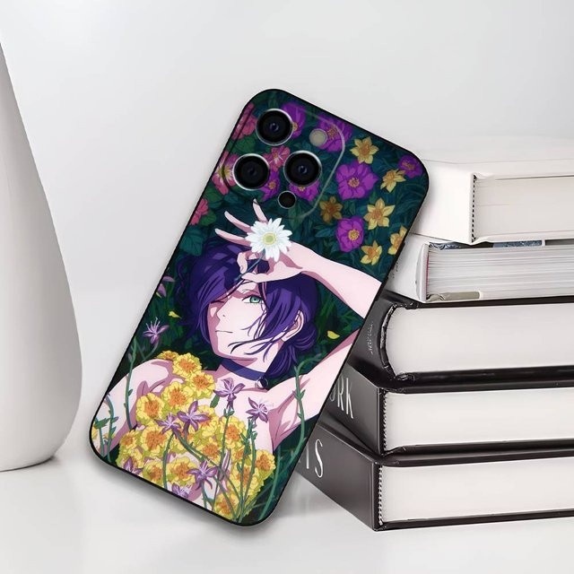R-Reze C-Chainsaw Man Handyhülle aus weichem Silikon für iPhone 11 bis iPhone 17 Pro Max in Schwarz und Multicolour - Bild 1