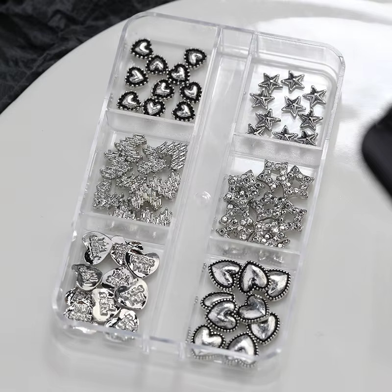 Misscheering Nagelkunst-Charm Herz und Stern, Legierung, Glänzend, Damen - Bild 6