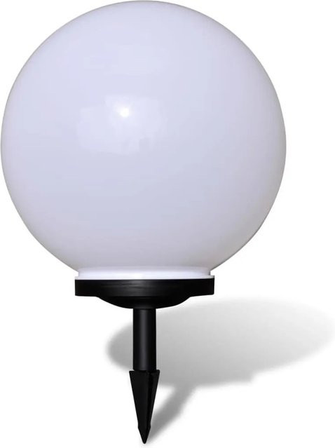 vidaXL Solar-Wegeleuchte LED mit Kugel und Erdspieß, Weiß, Höhe: 40 cm - Bild 1