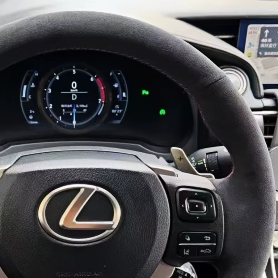 GNUPME Lenkradabdeckung aus rutschfestem Wildleder für Lexus IS250 IS300 IS350 IS F-Sport IS200t in Schwarz - Bild 2