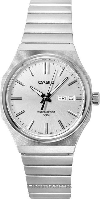 Casio Armbanduhr Quarz, Edelstahl, Silber, Herren - Bild 1