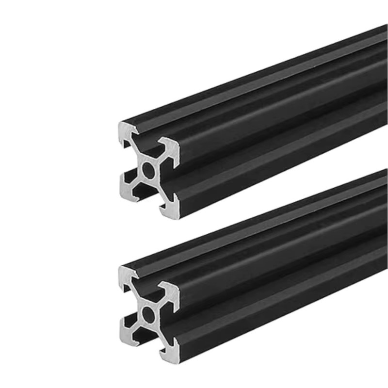 2 Stück eloxierte 2020 V-Nut Aluminiumprofile mit T-Nut für 3D-Drucker und Linearschienenrahmen, Länge: 1-1000 mm - Bild 2
