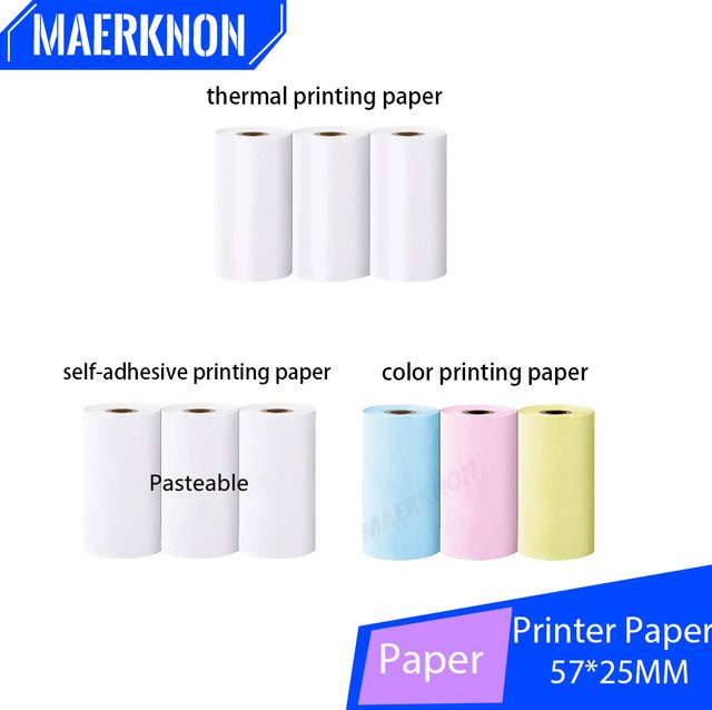 Maerknon Bluetooth Thermodrucker für Handy und Studenten zum Drucken von Fotos und Notizen - Bild 1