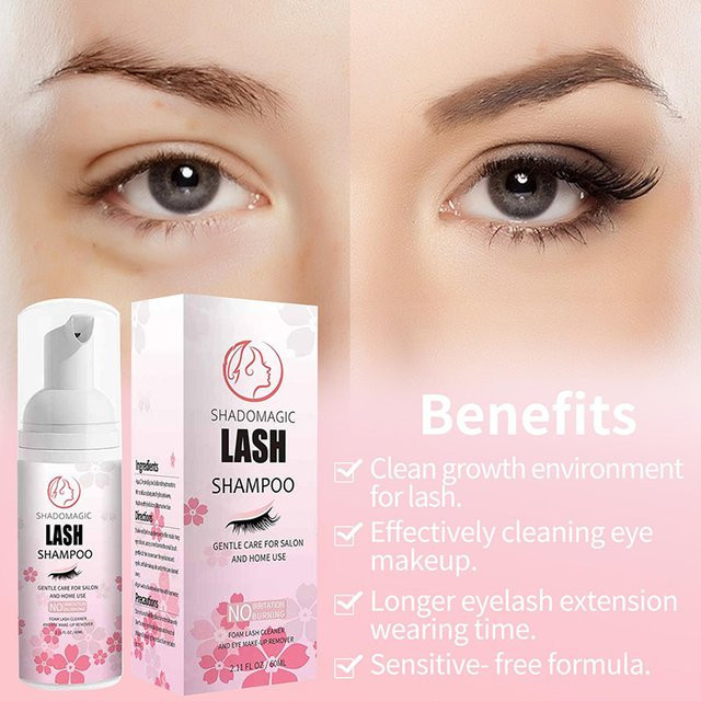 Cappuvini Lash Shampoo Schaumreiniger, 60 ml, Unisex - Bild 1
