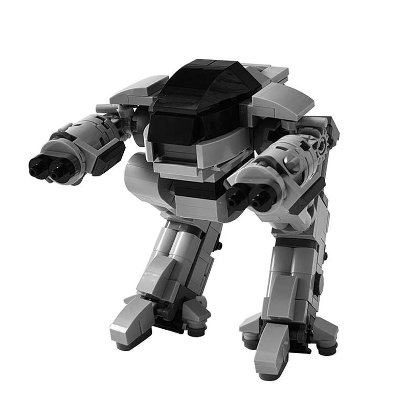 Gobricks ED-209 Roboter mechanische Kriegspolizei Baustein - Bild 2