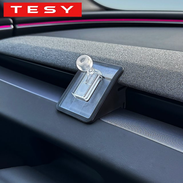 TESY Auto-Handyhalterung mit Lüftungsclip für Tesla Model Y, Model 3 Highland und neue Modelle in Schwarz - Bild 1