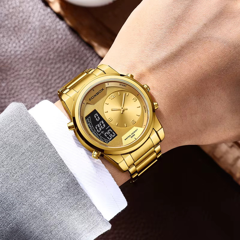 LIGE Chronograph, Quarz, Edelstahl, Herren - Bild 6