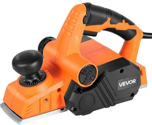 VEVOR Elektrohobel in Orange, 900 W, 82 mm Schnittbreite, 14500 U/min, Handhobel für Holzbearbeitung mit einstellbarer Schnitttiefe und 2 Klingen - Bild 1