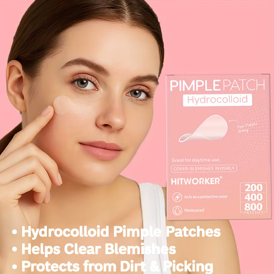HITWORKER Akne-Pflaster, 800 Stück, Hydrokolloid, Unisex - Bild 4
