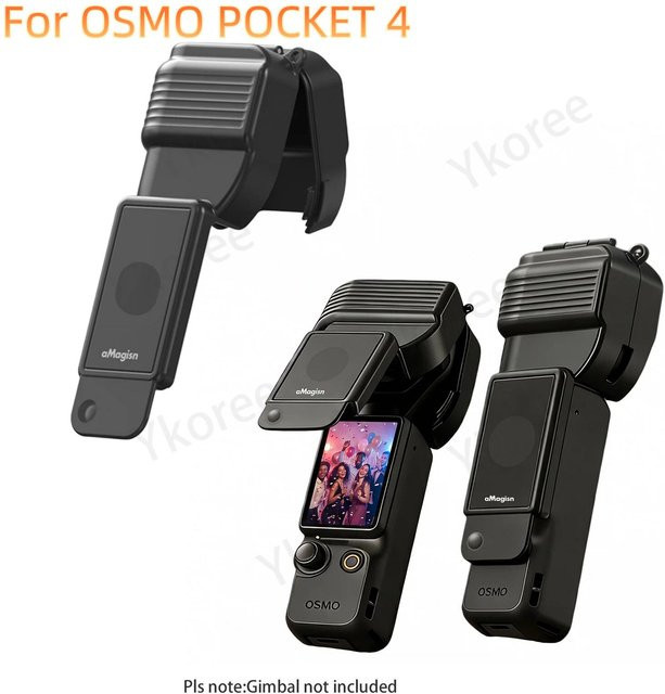 DJI Osmo Pocket 4 Gimbal-Schutzhülle in Schwarz, stoßfeste und kratzfeste Halbschalenabdeckung - Bild 1