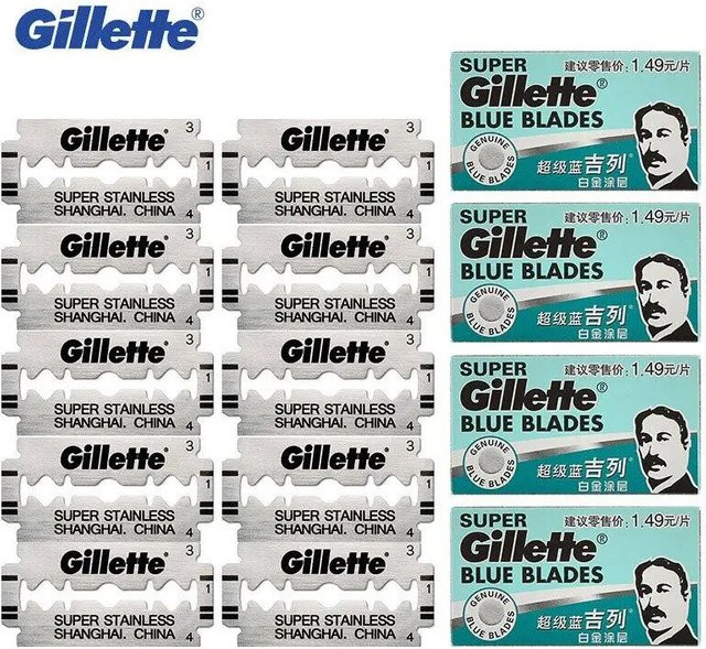 Gillette Super Blue Rasierklingen, Unisex - Bild 1