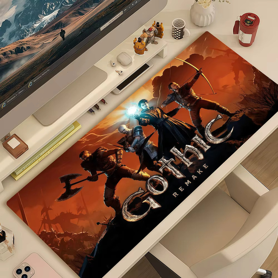 Remake G-Gothic Gaming Mauspad in Multicolour, rutschfestes und verdicktes Schreibpad mit Lockedge für Gaming und Büro - Bild 4