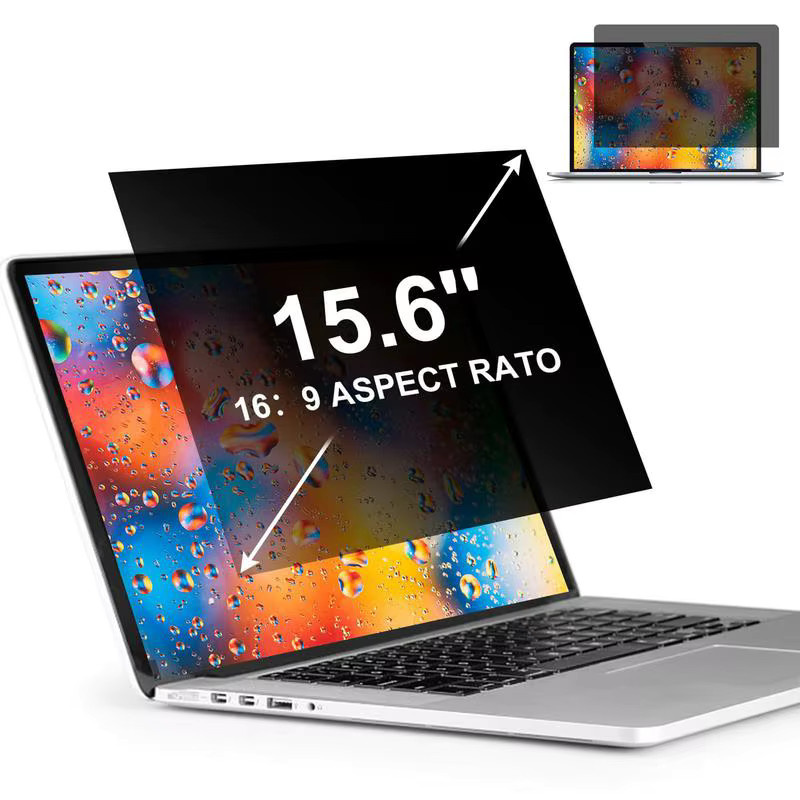 Abnehmbarer Sichtschutzfilter für Laptop und PC als blendfreie Anti-Peep-Displayschutzfolie in Schwarz - Bild 3