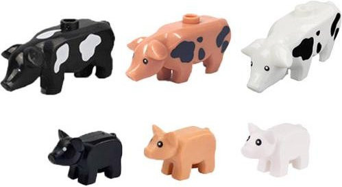 MOC Urban Zoo Modell Bauernhof Szene, Bausteine Zubehör, ab 6 Jahren - Bild 1