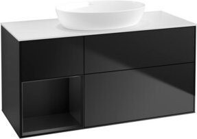 V&B Waschtischunterschrank Finion in Blau lackiert, Breite: 120 cm, Tiefe: 50,1 cm, Höhe: 50,1 cm - Bild 1