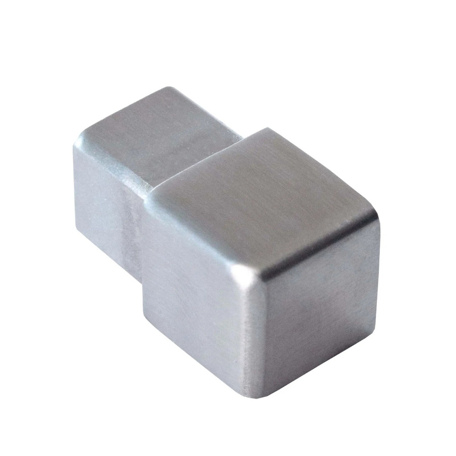 Dalsys Endstück für Quadratprofil 12,5 mm aus Edelstahl in Silber gebürstet - Bild 2