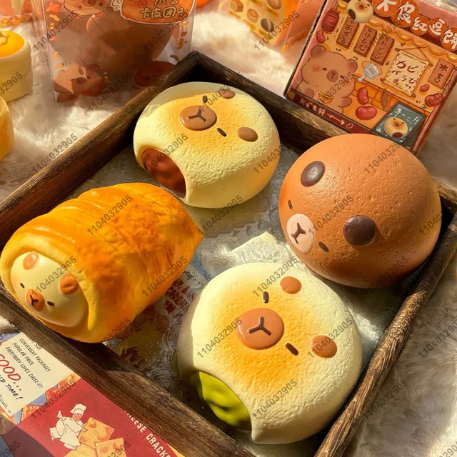 Hot Toys Capybara-Muster Bäckerei, Squishy-Spielzeug - Bild 1