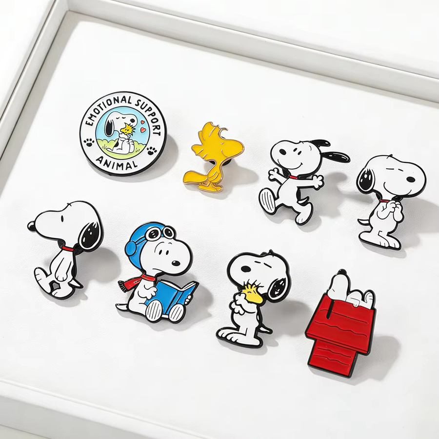 Bandai Snoopy & Woodstock Emaille-Brosche, Bunt, Kinder - Bild 4