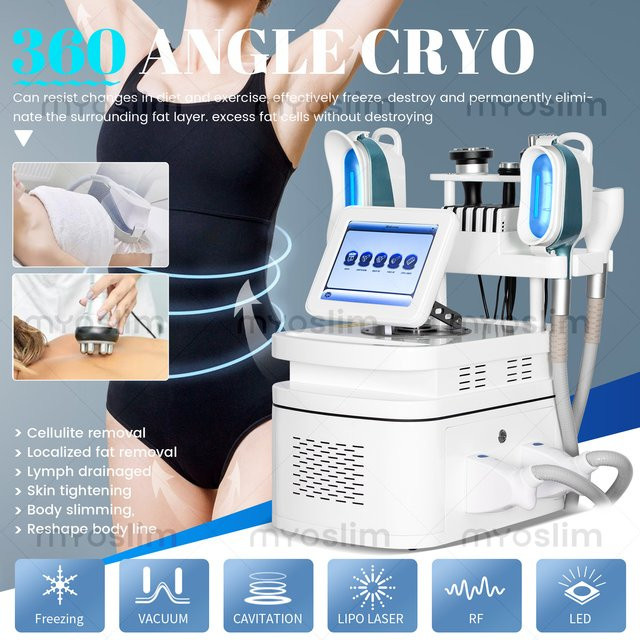 MYOSLIM Körperformungsgerät mit 8 Silikonköpfen, Ultraschall-Kavitation, Gesicht und Körper, Unisex - Bild 1