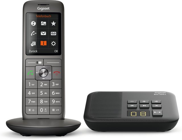 Gigaset Schnurlostelefon CL660A mit Anrufbeantworter in Anthrazit - Bild 1