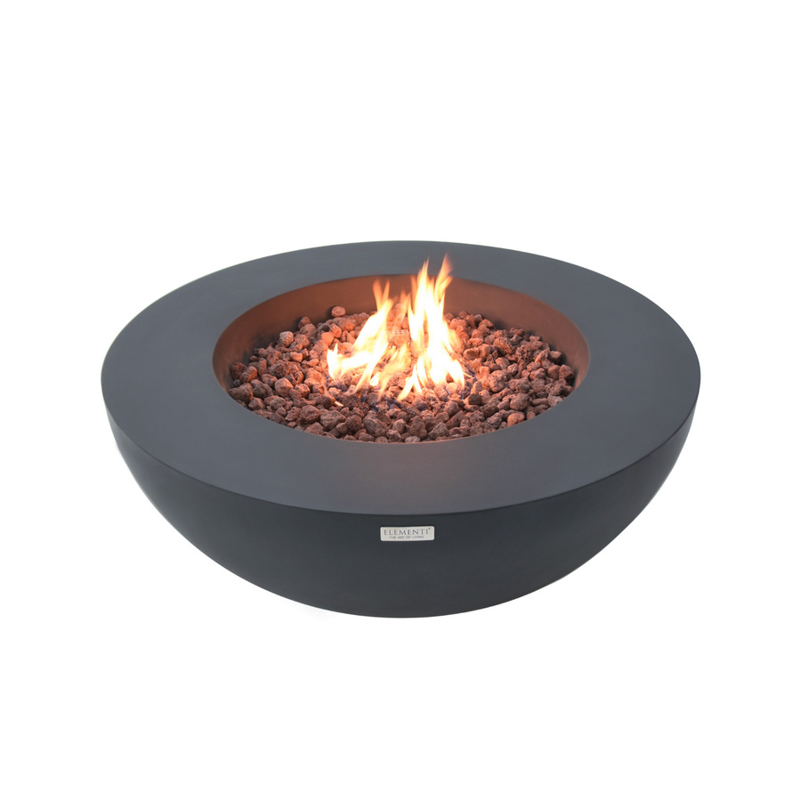 Elementi Gasfeuerstelle Lunar in Beton-Optik, anthrazit, B/T/H: 107 x 107 x 40 cm - Bild 4