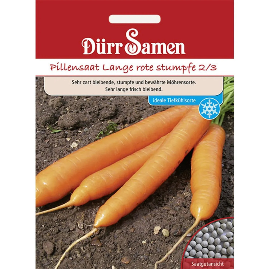 Dürr Möhren Pillensaat Lange Rote Stumpfe Gemüse Saatgut - Bild 2