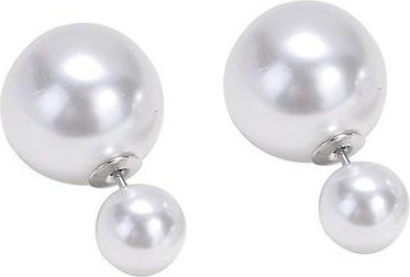 Wucifang Jewelry Perlenohrstecker, 925 Silber, Weiß, Damen - Bild 1