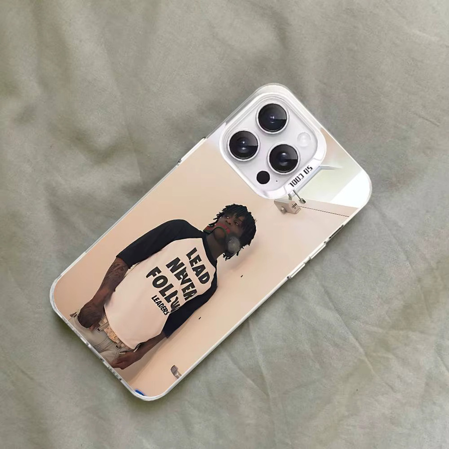 Mesuca Stoßfeste Handyhülle Chief Keef G-GLO G-GANG für iPhone 17 16 15 14 13 12 11 Pro Max X XS XR in Silber - Bild 5