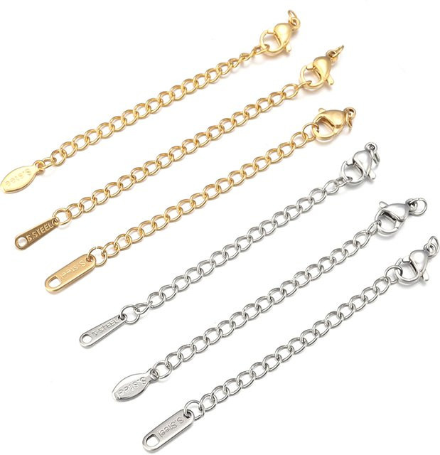 louleur Verlängerungsketten, Edelstahl, Bicolor, Unisex - Bild 1