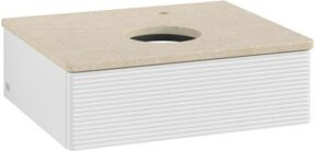 Villeroy & Boch Waschtischunterschrank Antao mit Frontstruktur in Weiß, B/T/H: 60 x 50 x 19 cm - Bild 1