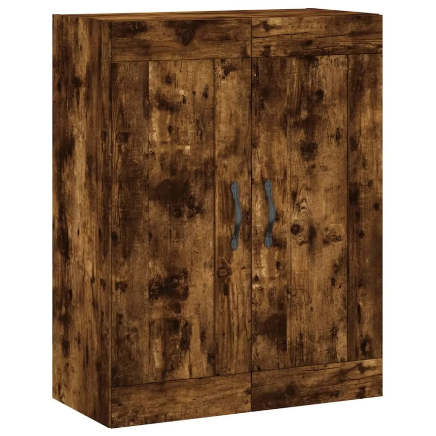 vidaXL Wandschrank Räuchereiche in Rustikalem Design, B/T/H: 69,5 x 34 x 90 cm - Bild 2