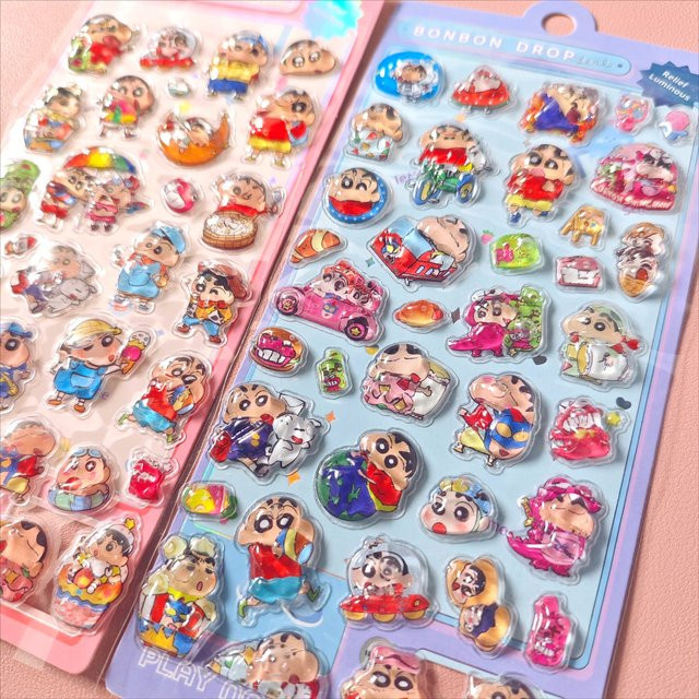 Keeppley Crayon Shin Chan Cartoon 3D PET Relief Wasseraufkleber - Bild 1