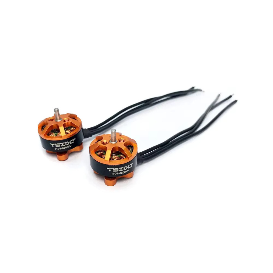 YSIDO 1104 Bürstenloser Motor für RC Drone FPV Racing Multirotor, 7500KV oder 8600KV, Orange, 4er-Set - Bild 2