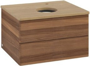 V&B Waschtischunterschrank Antao ohne Frontstruktur in Eiche Honig, B/T/H: 60 x 36 x 50 cm - Bild 1