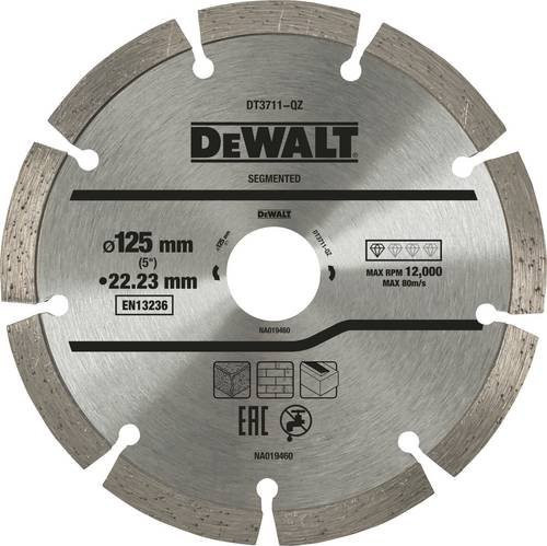DeWalt Diamanttrennscheibe Eco1 Universal DT3711-QZ für Beton und Stein, Silber, Durchmesser: 125 mm - Bild 1