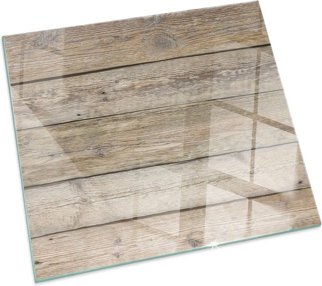 Tulup Kamin Glasplatte für Öfen in Beige, B/T: 50 x 50 cm - Bild 1