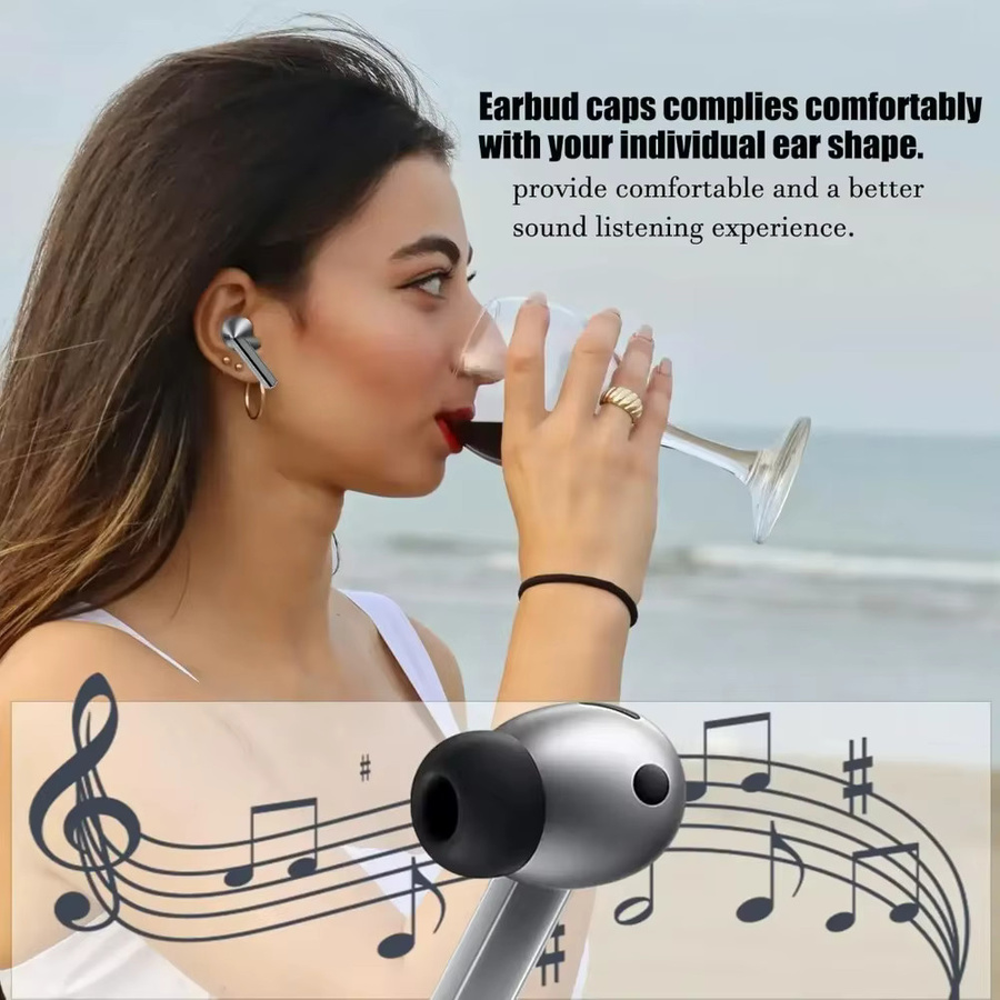 3 Paar Silikon-Ohrstöpsel in Weiß als Ersatz für Samsung Galaxy Buds4 Pro und Buds3 Pro In-Ear Kopfhörer - Bild 3