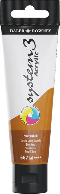Daler-Rowney System 3 Acrylfarbe Siena natur in Braun - Bild 1