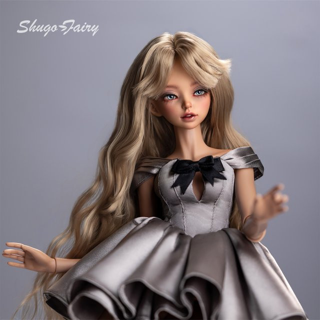oueneifs BJD Puppe 1/4 ISET Fullset, Modernes Satin Couture Kleid, Fantasy - Bild 1
