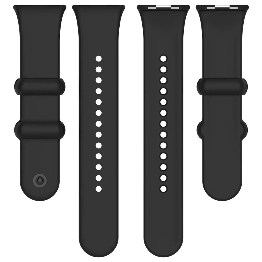 YIBEIZHI Uhrenarmband Silikon, Schwarz, Unisex - Bild 2