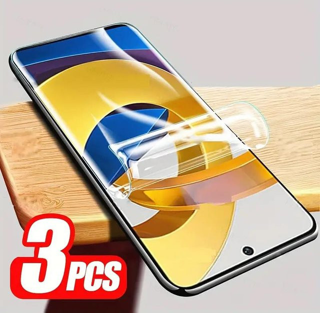 3er-Pack Hydrogel Displayschutzfolie für Samsung Galaxy S25 S24 S23 S22 Ultra Plus FE Note 20 A56 A55 A36 A26 A16 5G, transparent - Bild 1