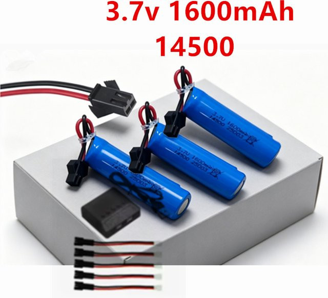 RC.BURST Li-Ionen-Akku 14500 3,7V 1600mAh mit SM-2P-Stecker in Blau - Bild 1