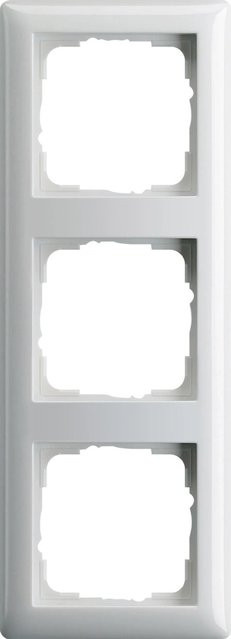 Gira Abdeckrahmen Standard55 3-fach in Reinweiß glänzend mit IP44 Schutzart - Bild 1