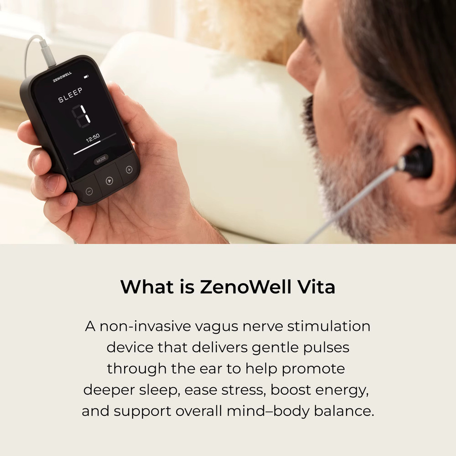 ZenoWell Vagusnerv-Gerät, Unisex, Schwarz - Bild 2