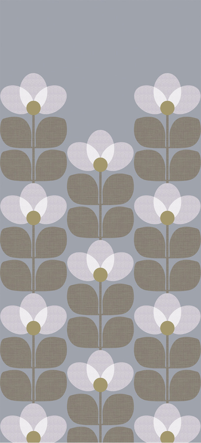 Isidore Leroy Mural Flower Neige Panel B Wandtattoo mit floralem Design in Beige und Multicolour aus Vlies - Bild 2