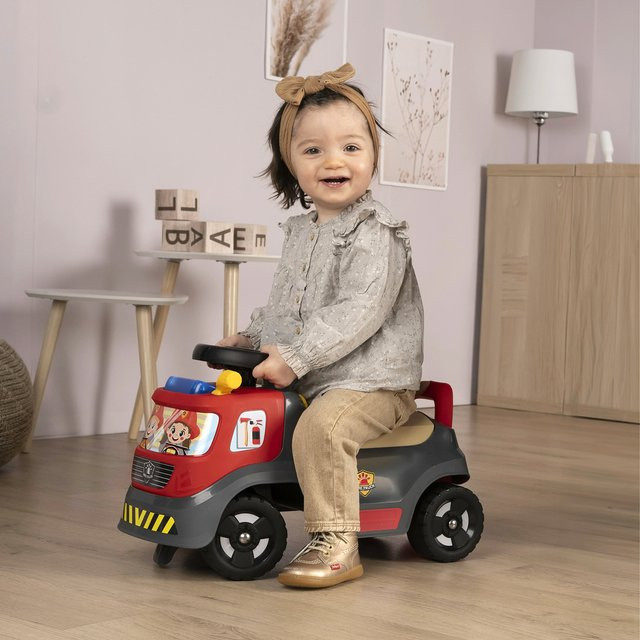 Smoby Feuerwehr Rutschauto mit Licht und Sirene ab 1 Jahr - Bild 1